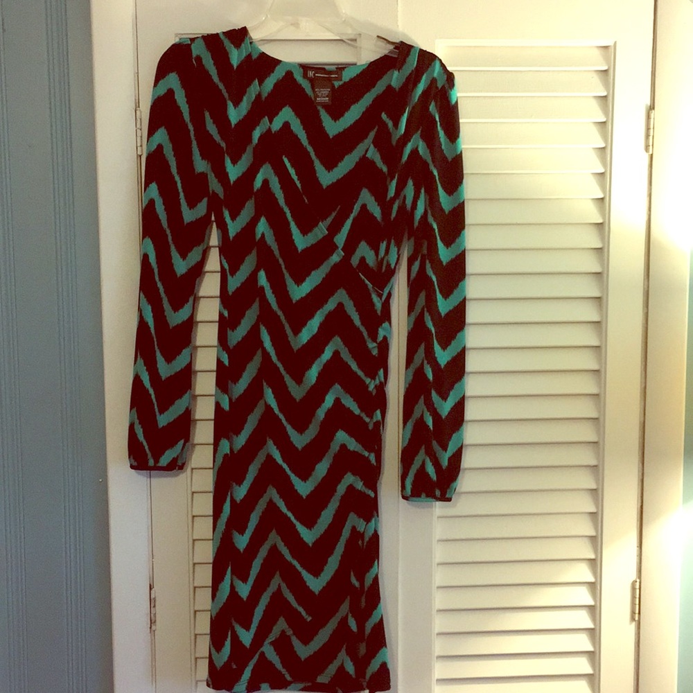 INC International concepts v-neck wrap dress